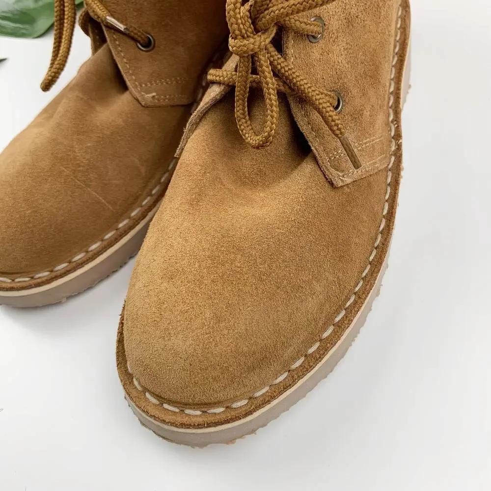 Roamers Desert Boots Tan Suede Leather M467 Size UK 4 US Men's 5